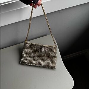 New Years Gold and Silver Chain Clutch